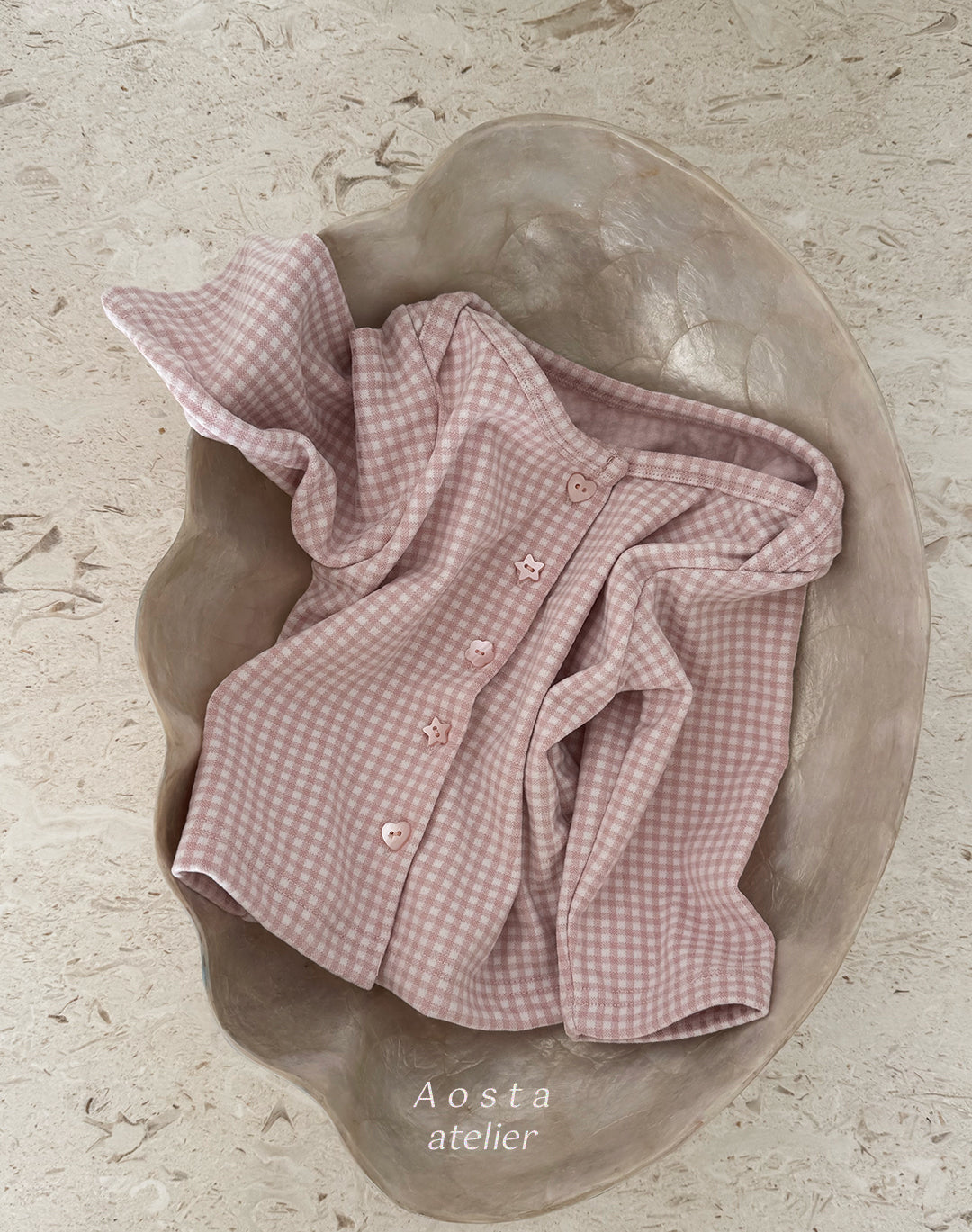 ［Aosta］Kiki Check Cardigan