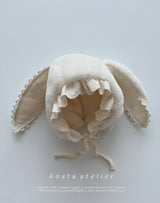 ［Aosta］Fur rabbit hat