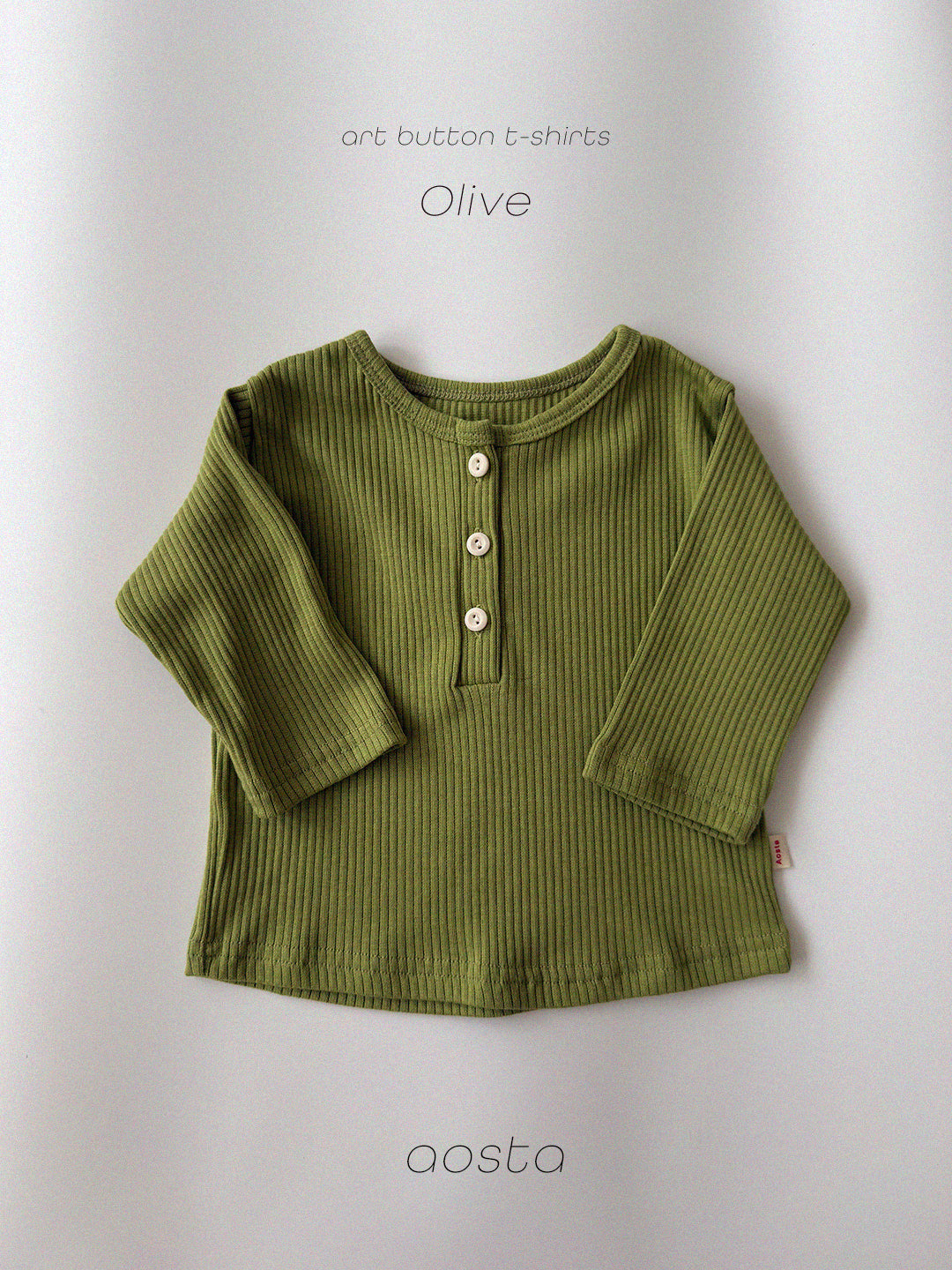 ［Aosta］Butter Button Tee