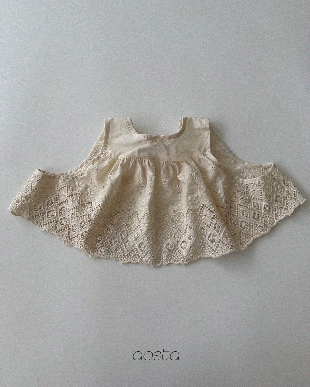 ［Aosta］Lace Jenny Open Vest
