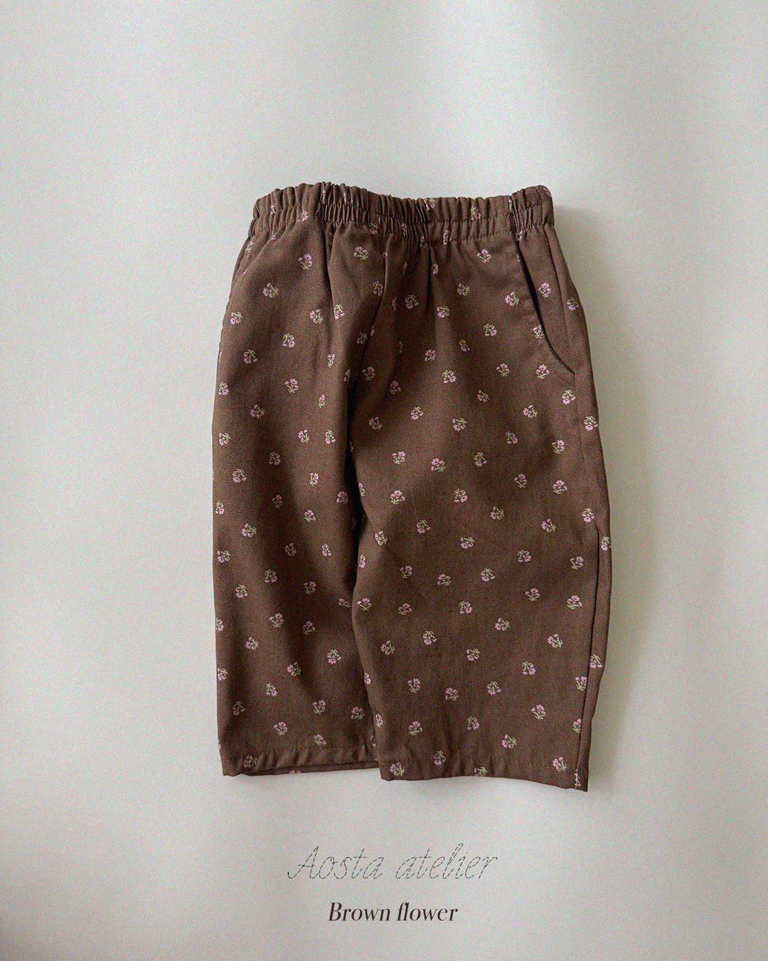 ［Aosta］Love Flower Pants
