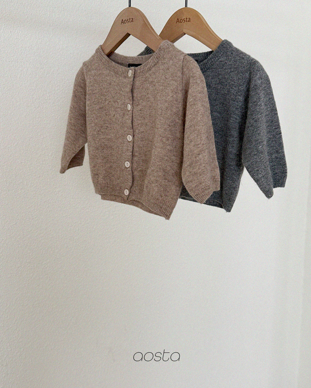 ［Aosta］Knit Cashmere Cardigan
