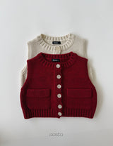 ［Aosta］Knit Cookie Vest