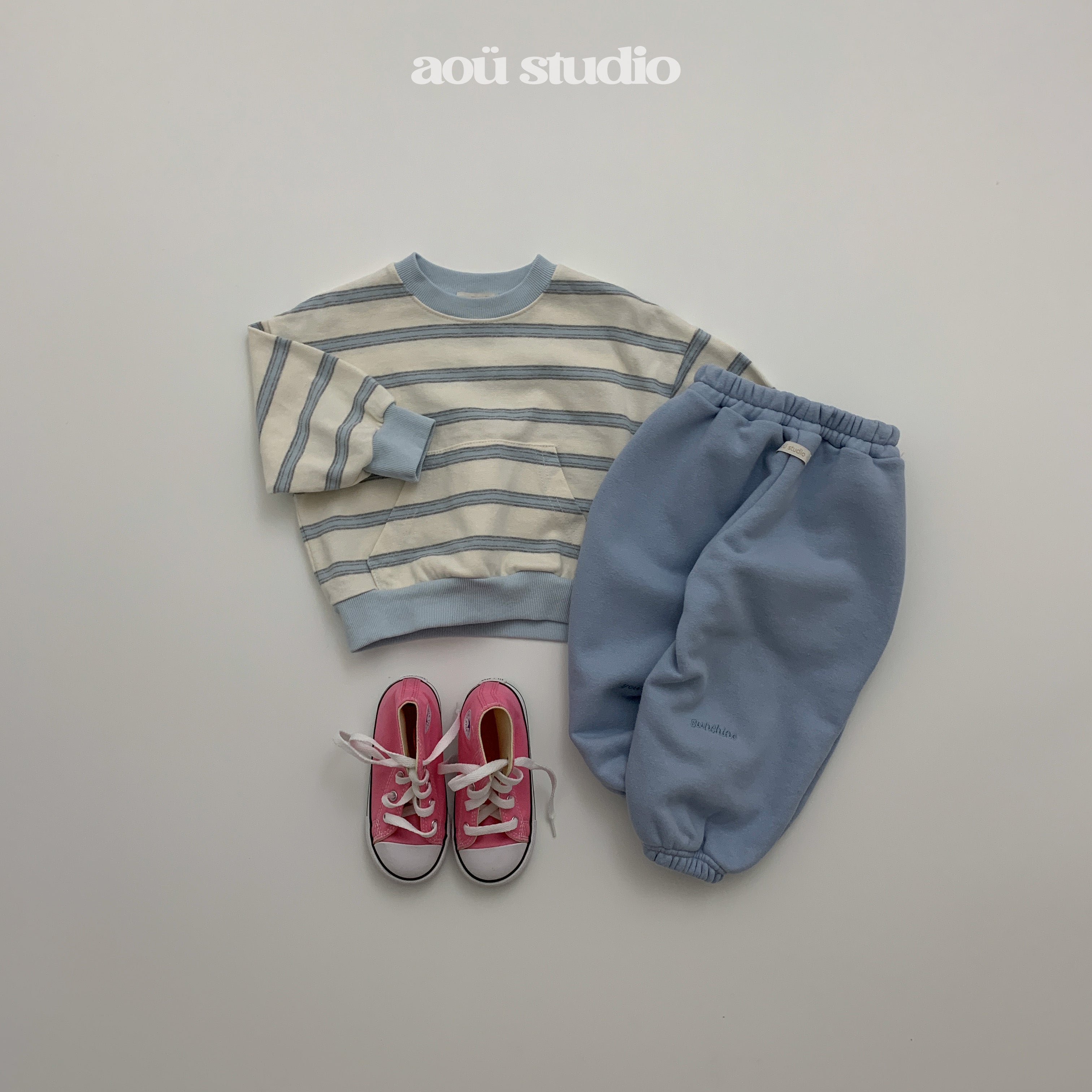 ［aou studio］Day stripe mtm