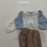 ［aou studio］Bonbon stripe jogger pants