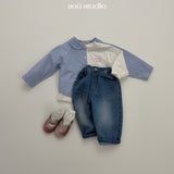 ［aou studio］Kumo collar check shirt