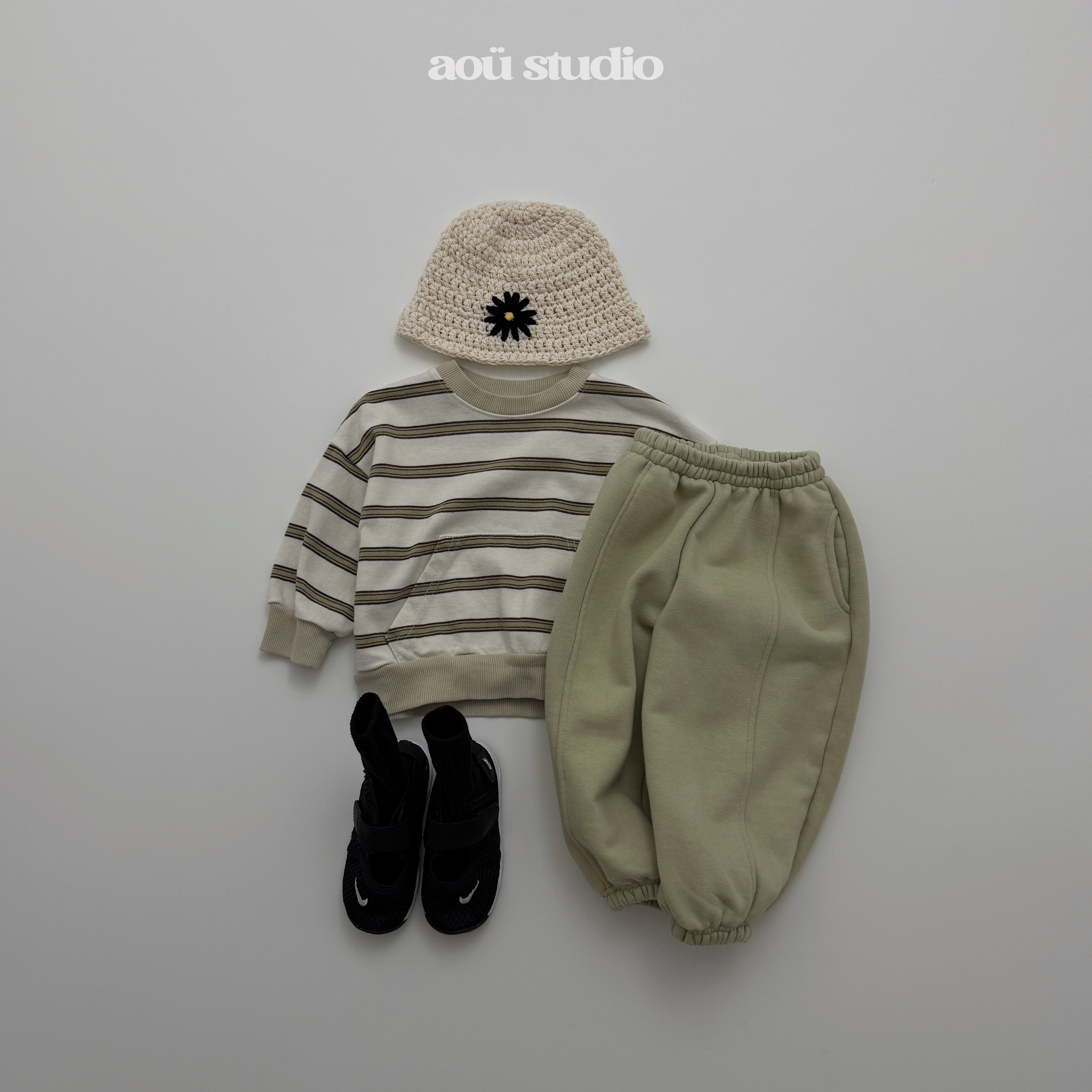 ［aou studio］Day stripe mtm