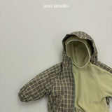 ［aou studio］Easy bi-color hoodie