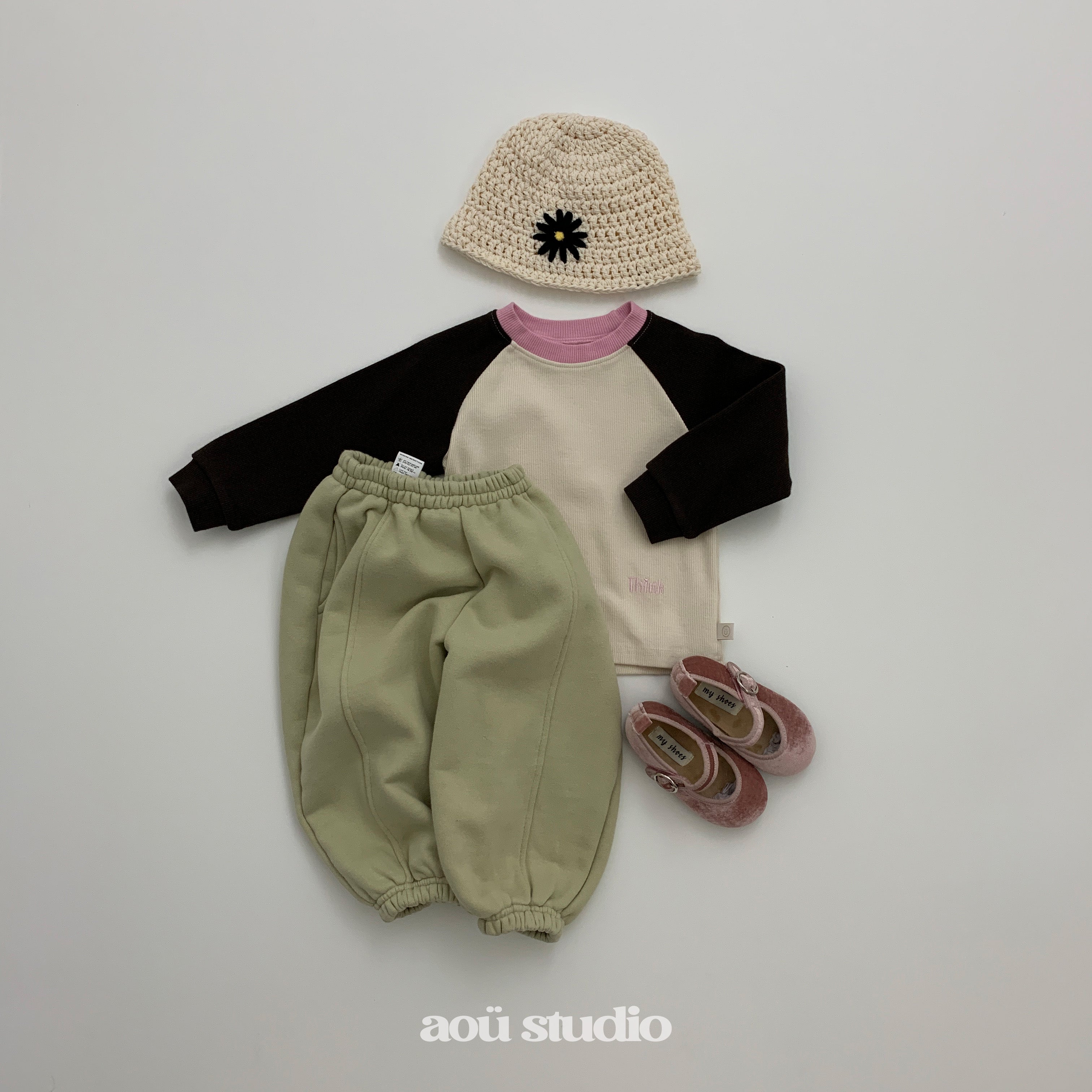 ［aou studio］Think raglan tee