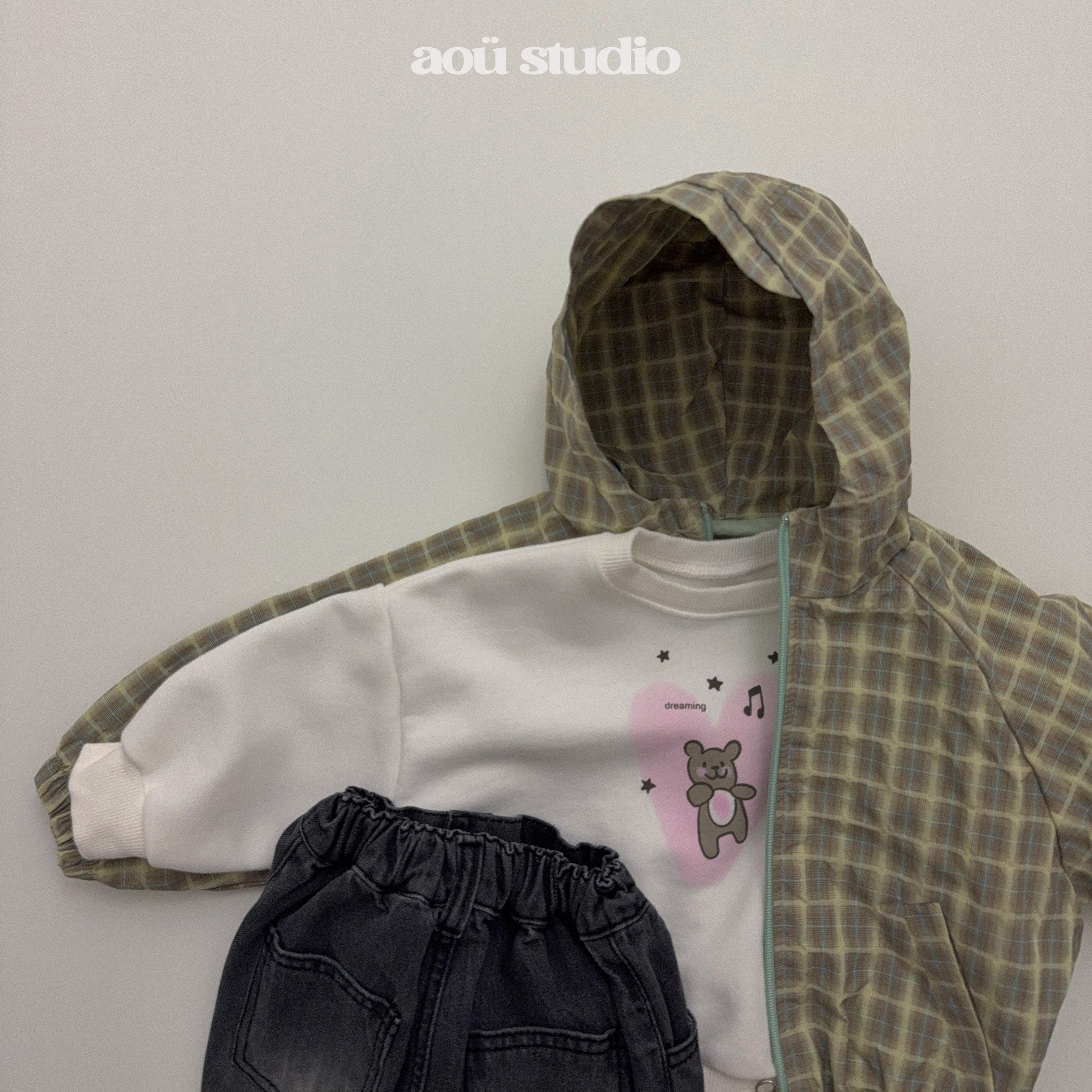 ［aou studio］Hood cap jumper