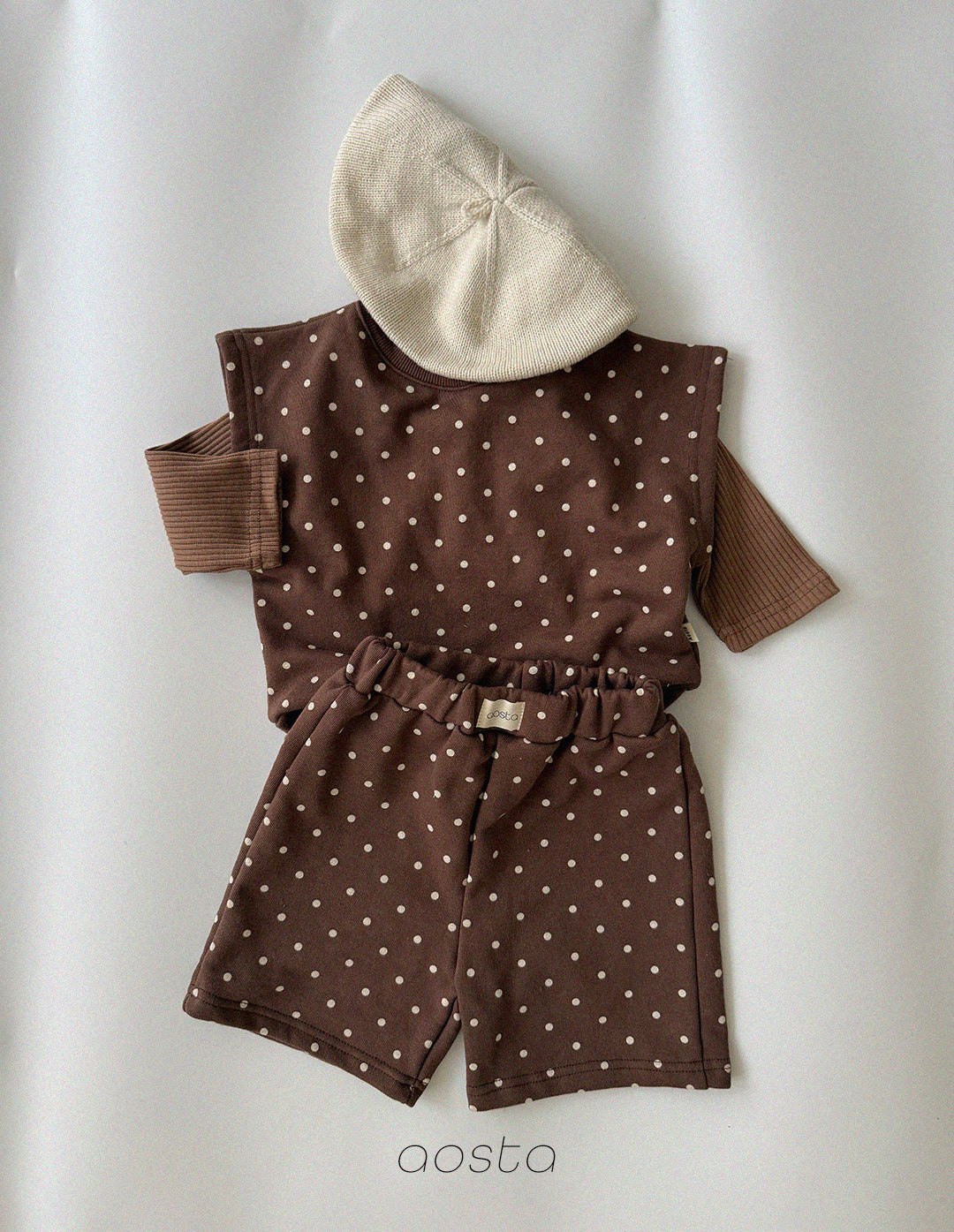 ［Aosta］Dot Tongtong Pants