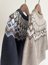 ［FUB］Fair Isle Sweater / Beige Melange