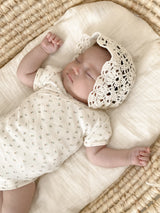 Hellen newborn flower rompers