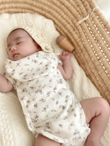 Hellen newborn flower rompers