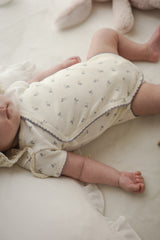 Ail flower newborn rompers