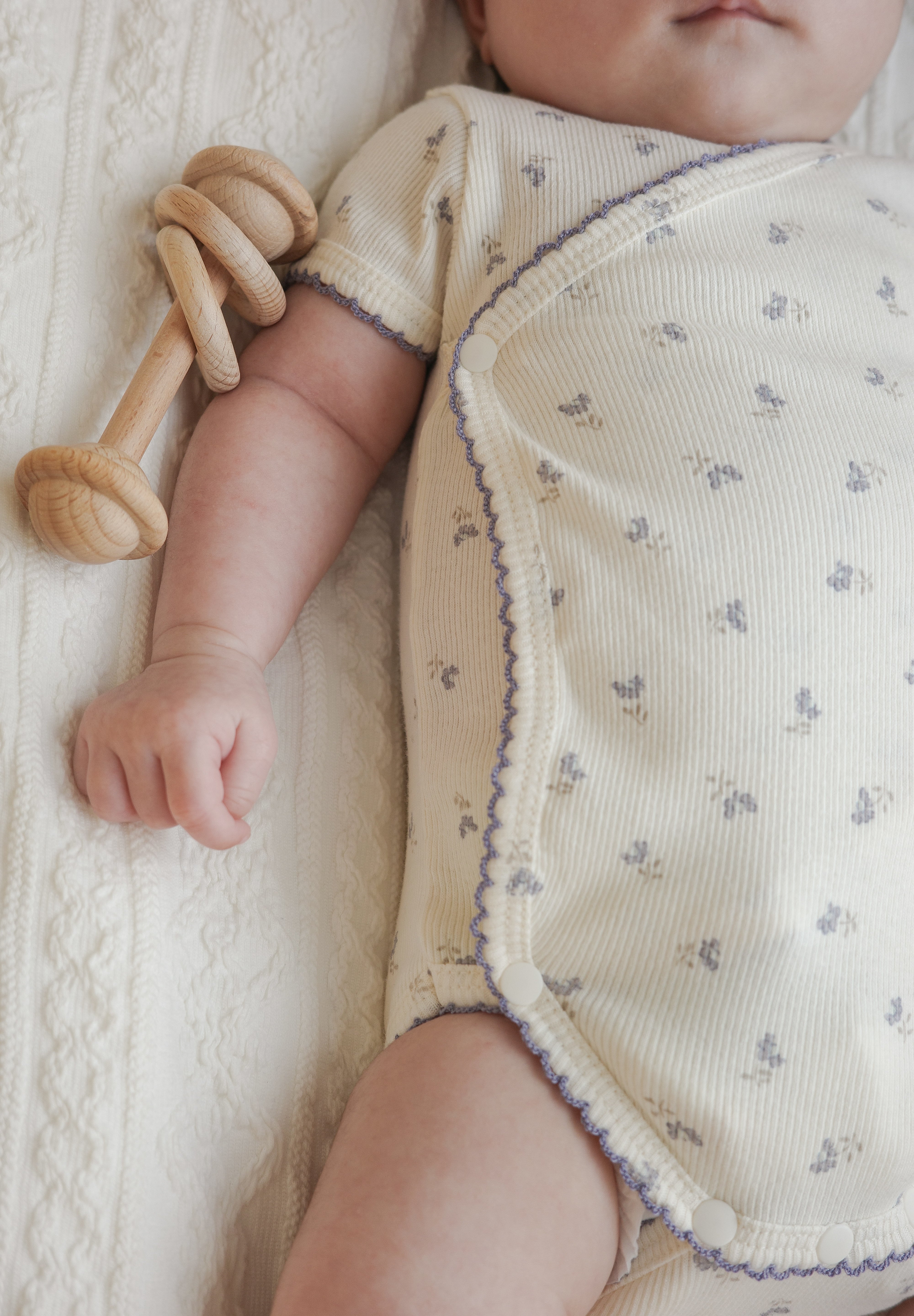 Ail flower newborn rompers
