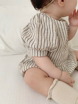 Scarlet ribbon rompers