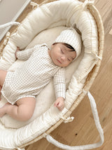 Mon check newborn suit set