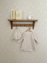 Mon check newborn suit set