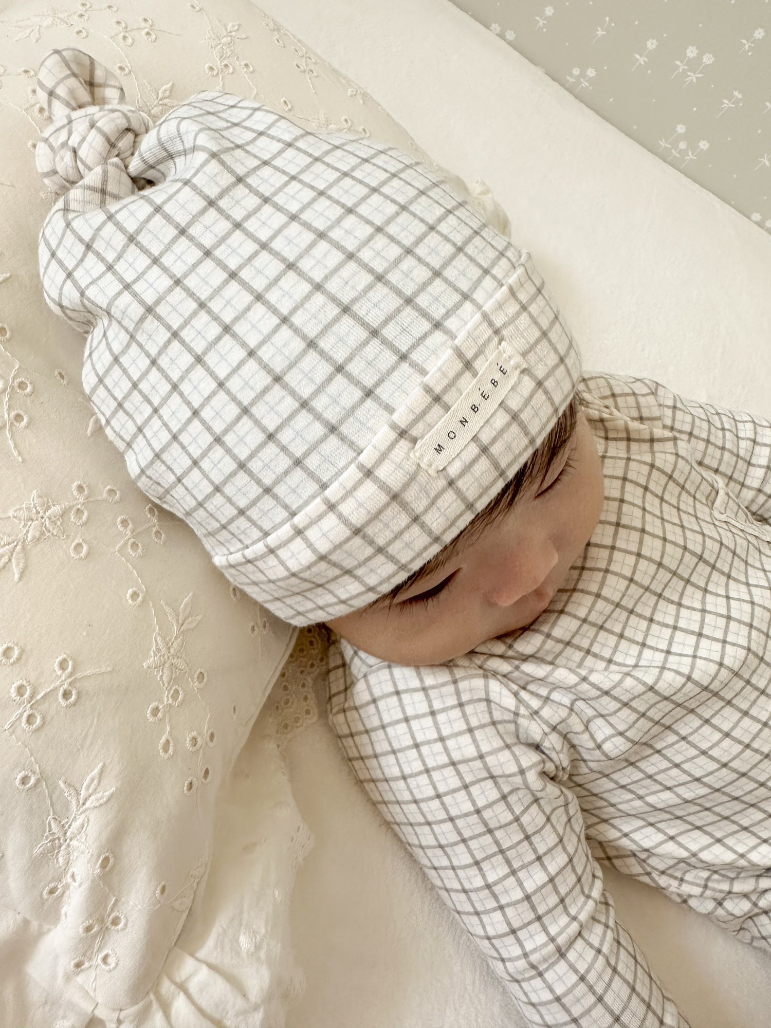 Mon check newborn suit set