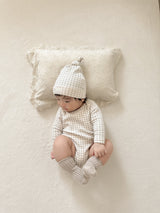 Mon check newborn suit set