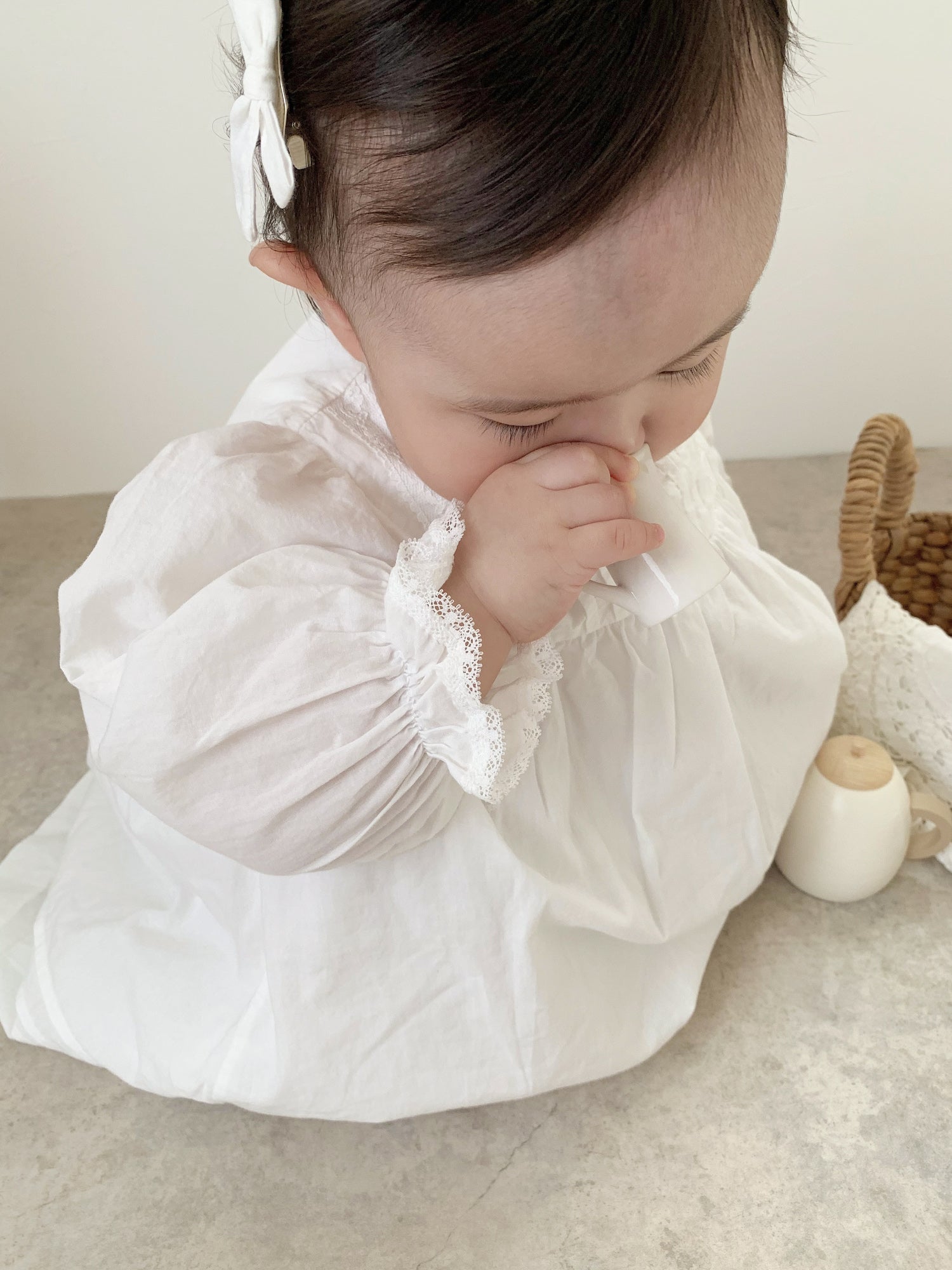 Petit pintuck bebe dress