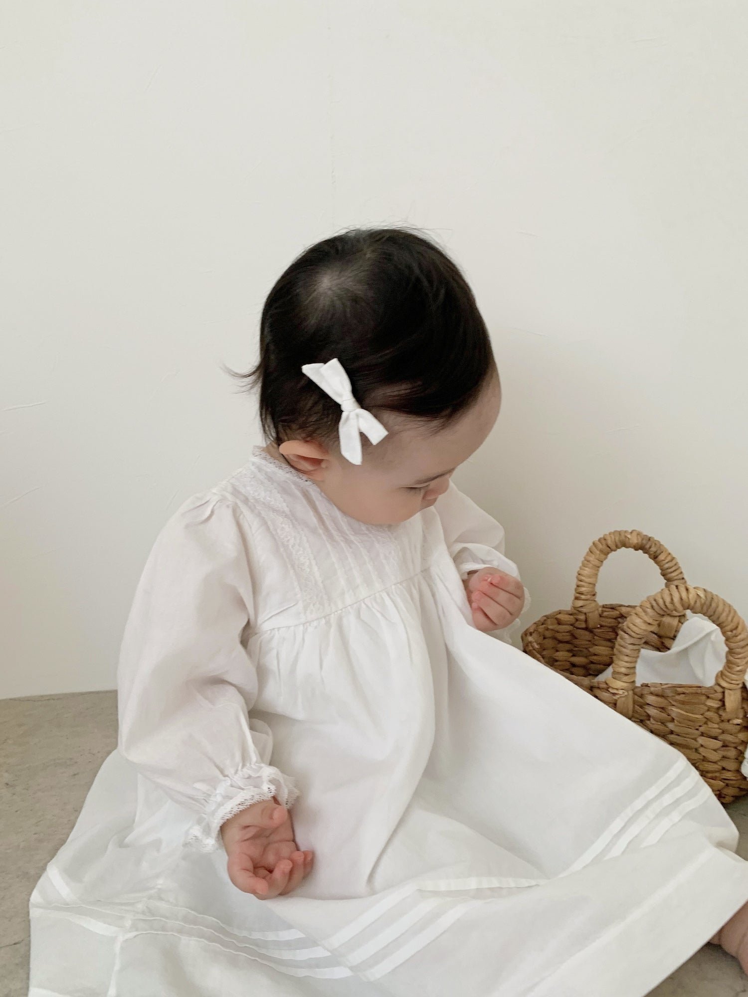 Petit pintuck bebe dress