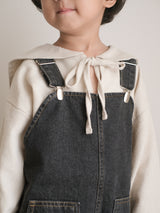 Clip denim overalls