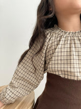 Luce check blouse