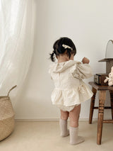 Lace frill bebe vest