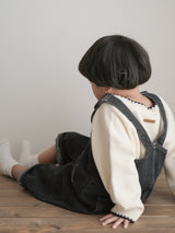 Clip denim overalls