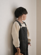 Clip denim overalls