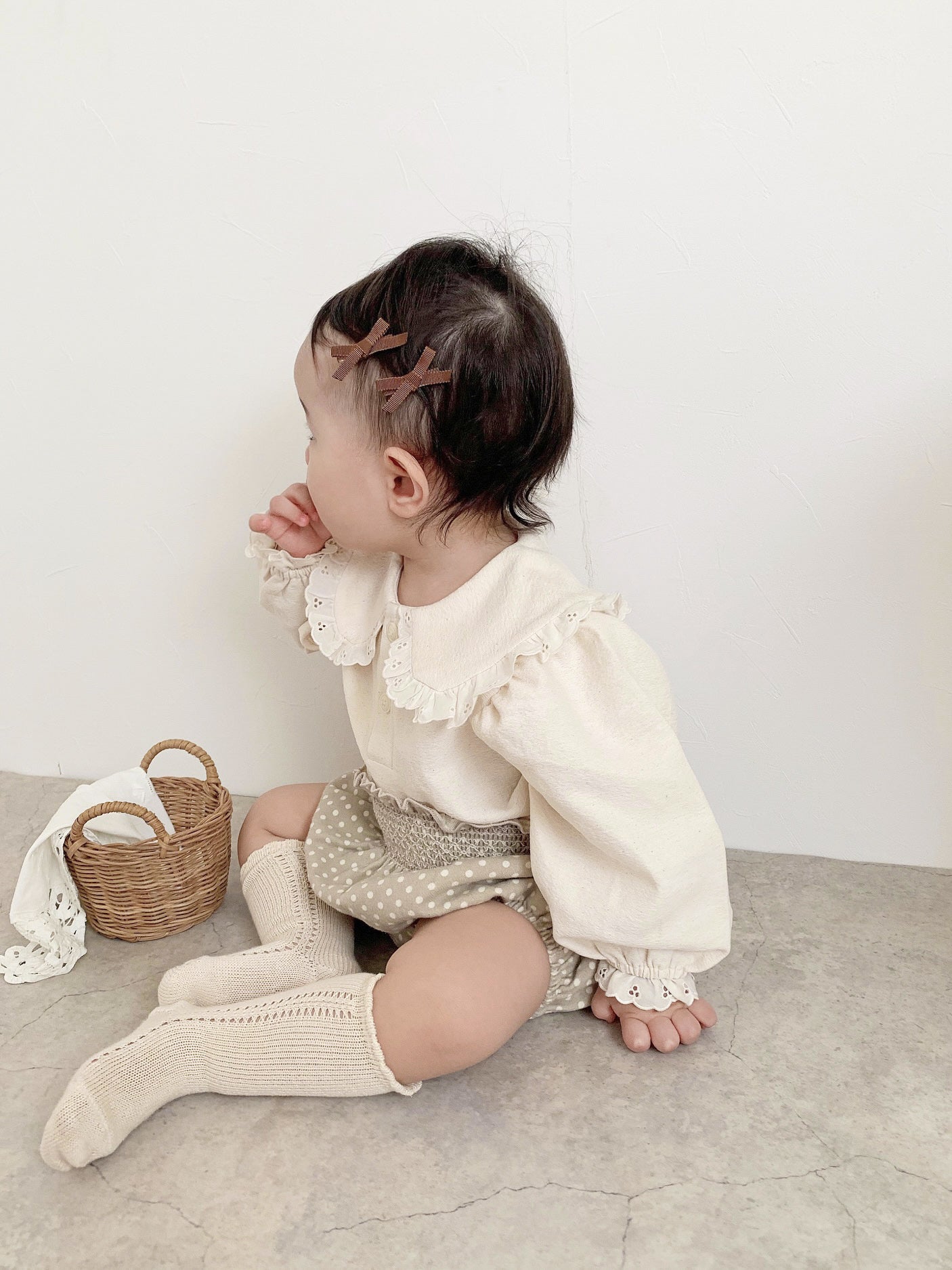 Dot smock bloomer