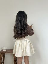 Corduroy frill skirt