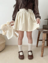 Corduroy frill skirt