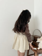 Corduroy frill skirt