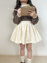 Corduroy frill skirt