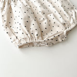 Joy ribbon dot rompers