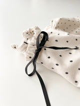 Joy ribbon dot rompers