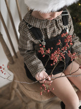 Caramel check blouse