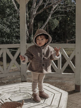 *Noeul.made* Check hood jumper