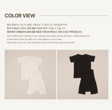 ［peekaboo］Ribbon newborn set (short sleeve)