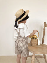 Check suspender pants