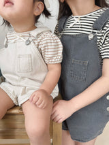 Puff ribbon stripe tops (baby & kids)
