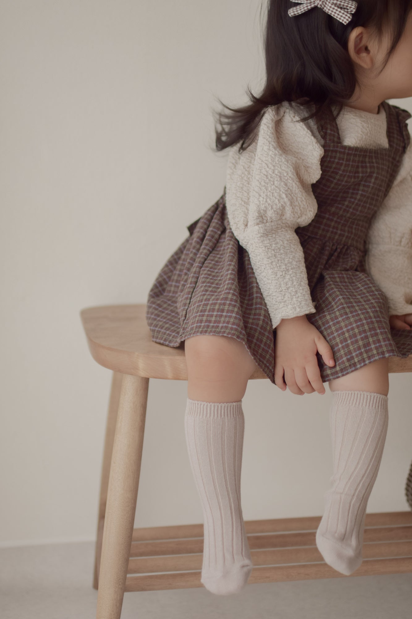 Check apron one-piece