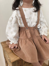 Flower shirring blouse
