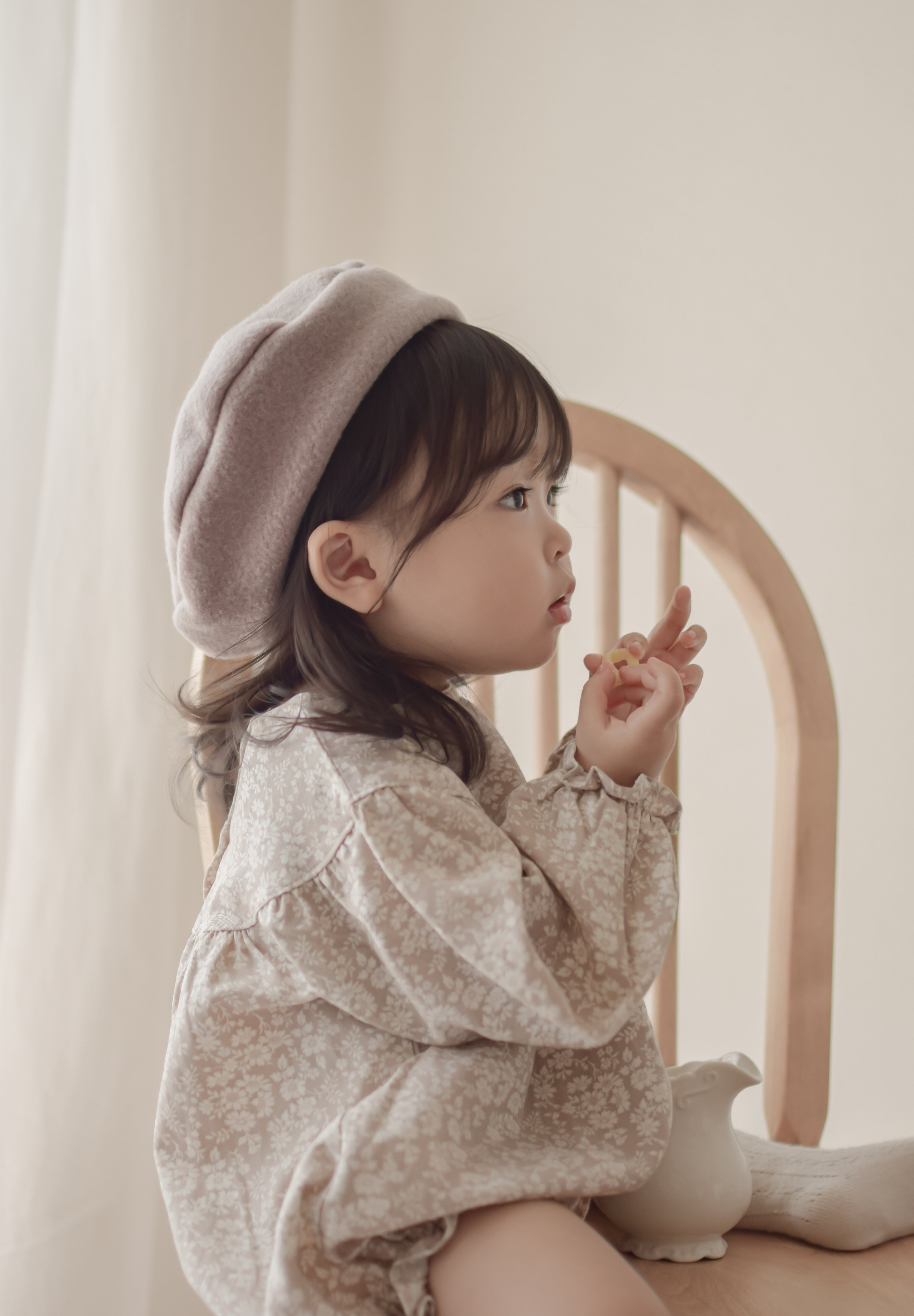 Flower shirring rompers
