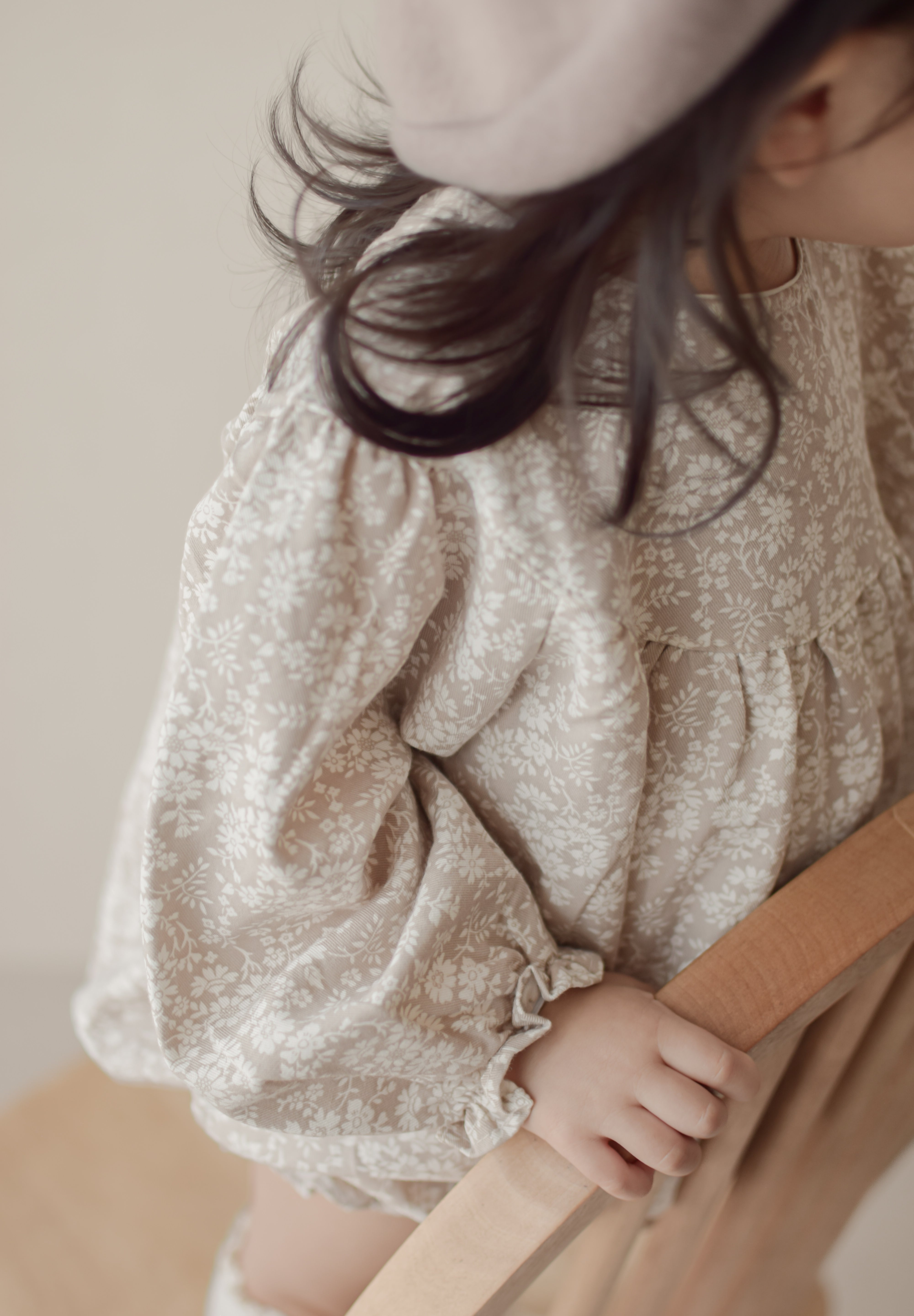 Flower shirring rompers