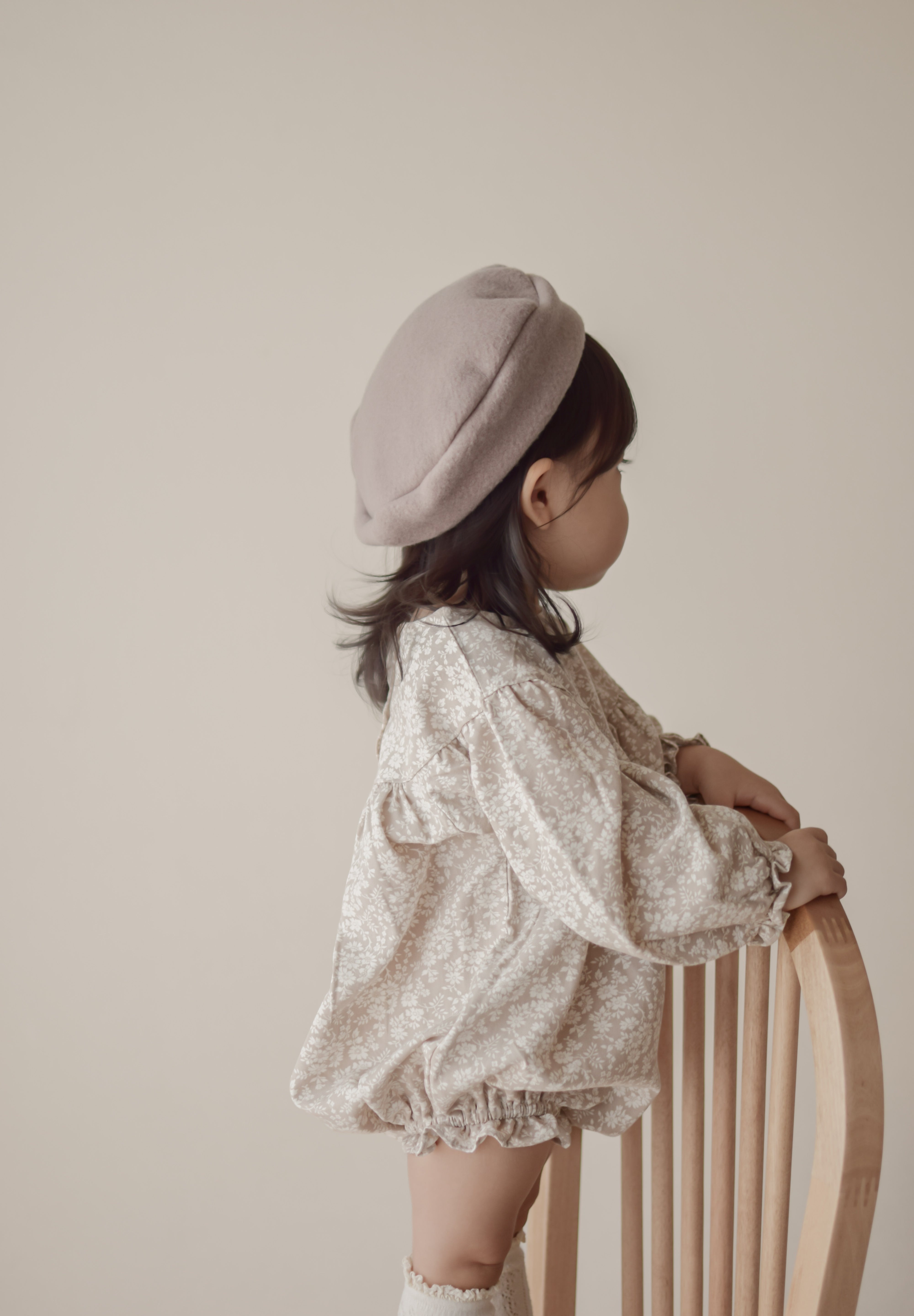 Flower shirring rompers