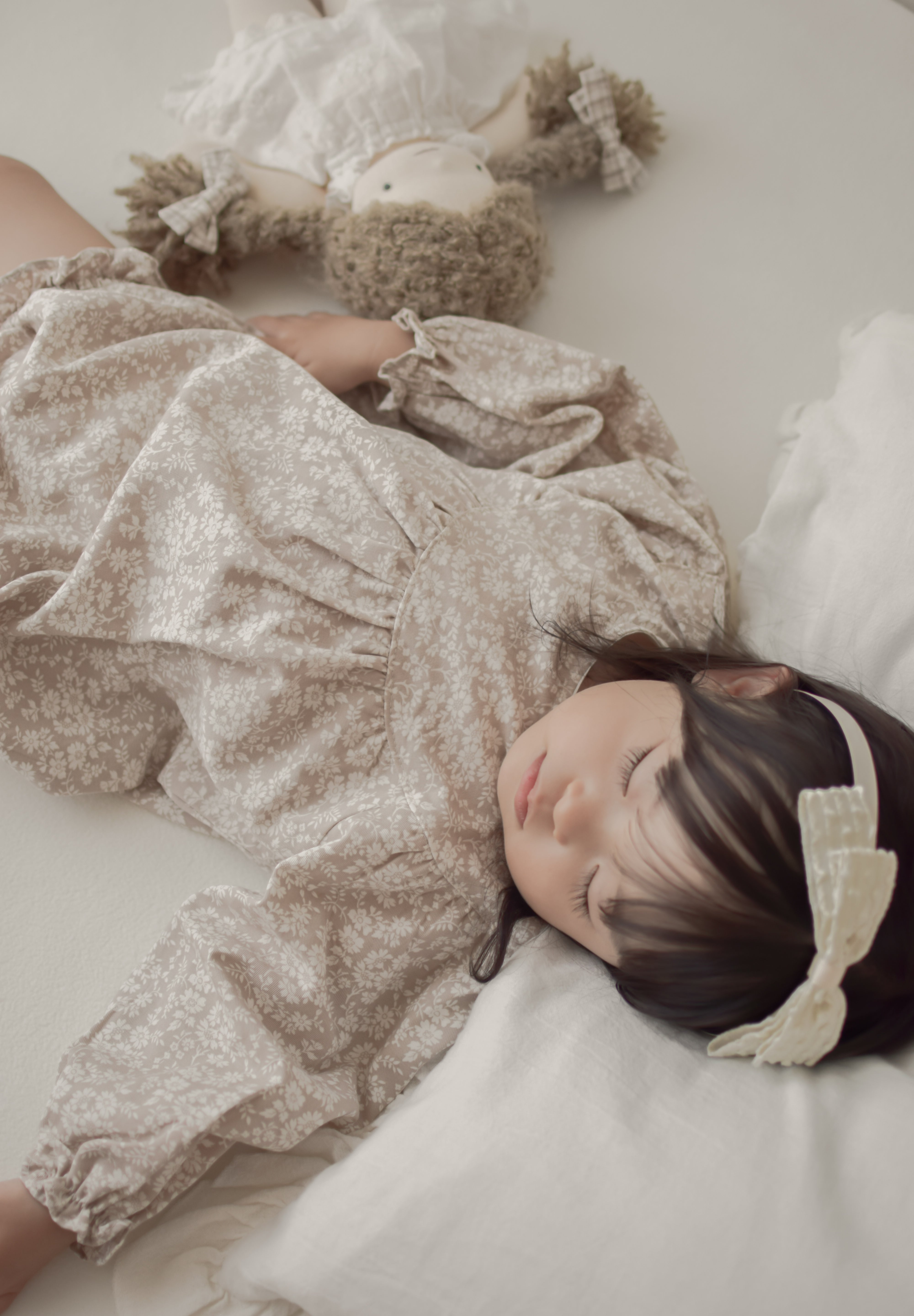 Flower shirring rompers